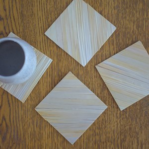 Marqueterie dessous verres- kit diy
