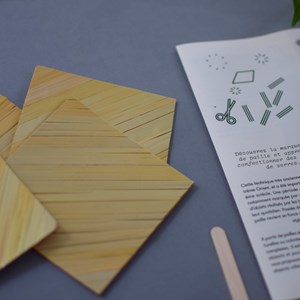 Marqueterie dessous verres- kit diy