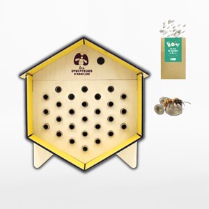 Abri abeilles sauvages + cocons + suivi
