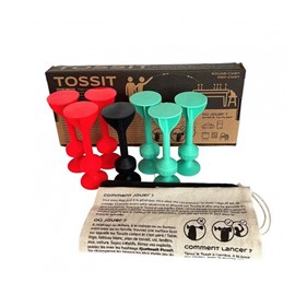 Tossit rouge et cyan jeu d 'adresse
