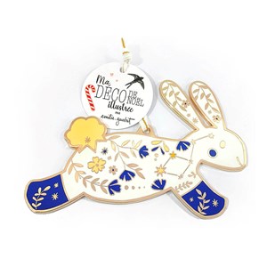 Ornement de noël lapin
