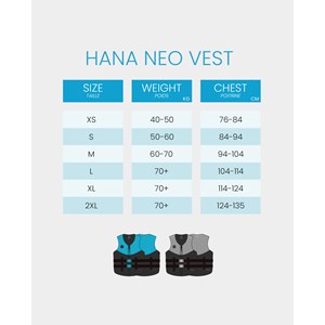 Gilet néoprène hana 50 n - gris - s