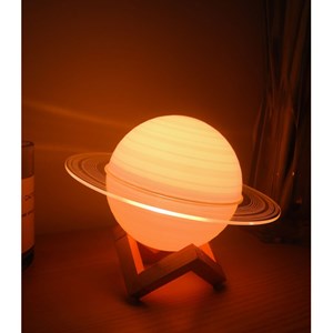 Lampe déco saturne 3d multicolore