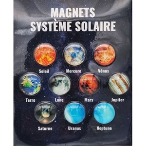 Collection 10 magnets du système solaire