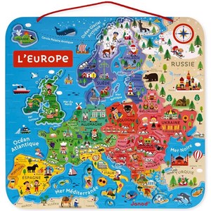 Puzzle carte d'europe magnétique  janod