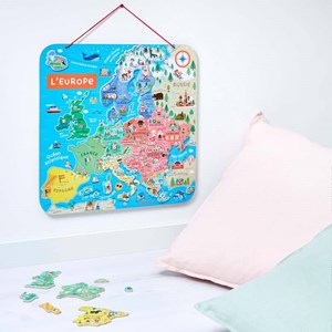 Janod puzzle carte d'europe magnétique -