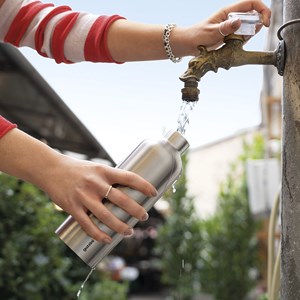 Bouteille isotherme acier 75 cl guzzini