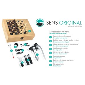 Coffret instruments du  vin + jeu échec*