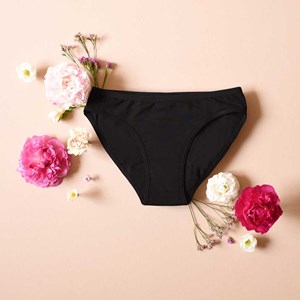 Culotte menstruelle coton bio xs noir