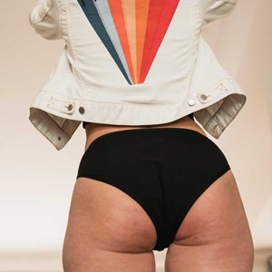 Culotte menstruelle coton bio xxl noir