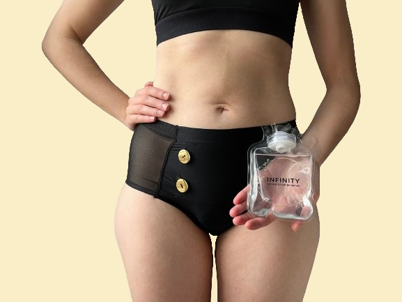Infinity - Culotte menstruelle bouillotte m or
