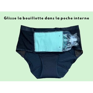 Culotte menstruelle bouillotte m vert