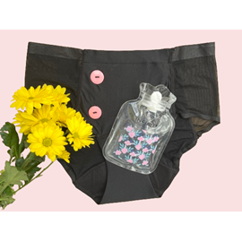 Culotte menstruelle bouillotte xl rose