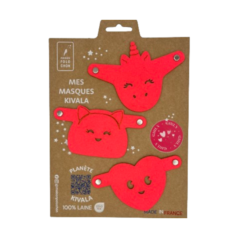 Maison Polochon - Kit de masques kivala girly