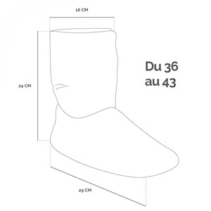 Boots, chaussons chauffants Anthracite