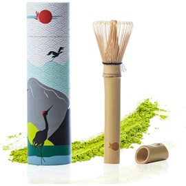 Fouet matcha bambou manche long