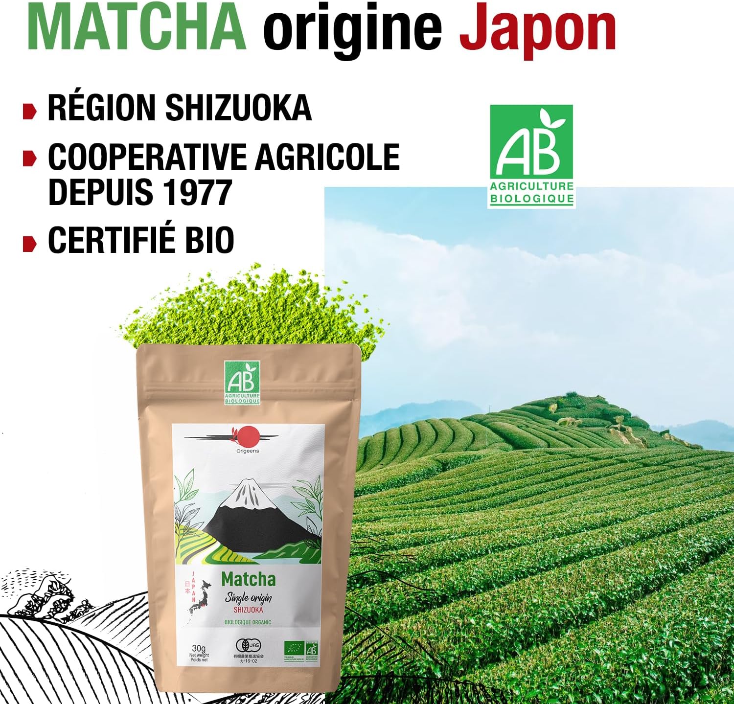 Coffret Matcha découverte Aromandise : Thés bio AROMANDISE alimentation bio  - botanic®