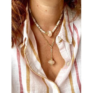 Sautoir bola agate sakura