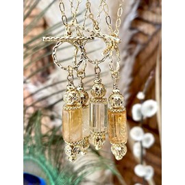 Sautoir toggle citrine