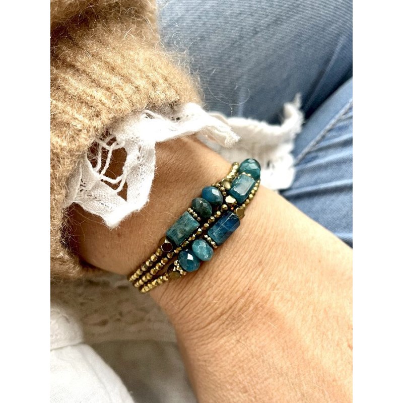 Paulette Quincaillerie - Bracelet apatite - hypersenbilité