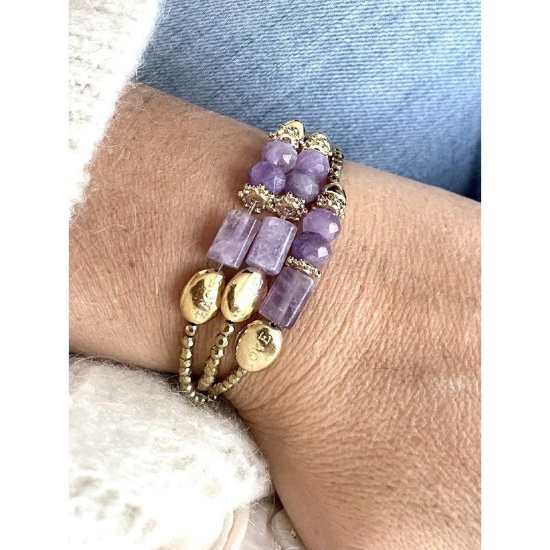 Paulette Quincaillerie - Bracelet améthyste sérénité