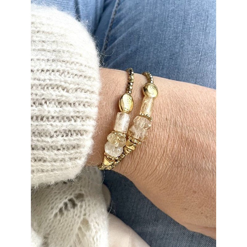 Paulette Quincaillerie - Bracelet citrine sérénité abondance