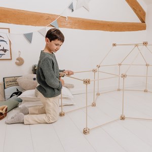 Cabanes à construire 72 pcs motif etoile