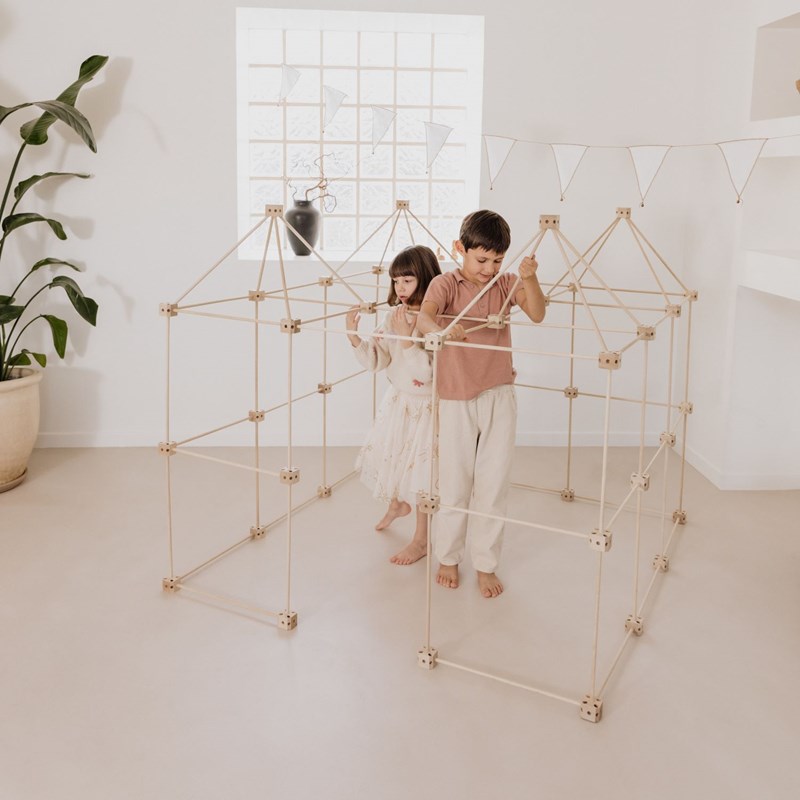 Cabane à construire 155 pcs motif etoile