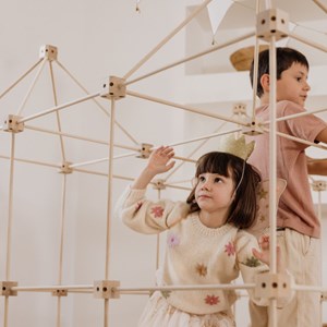 Cabane à construire 155 pcs motif etoile