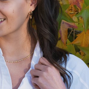 Boucles d'oreilles karia citrine