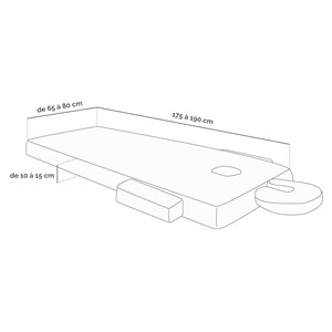 Housse pour table de massage