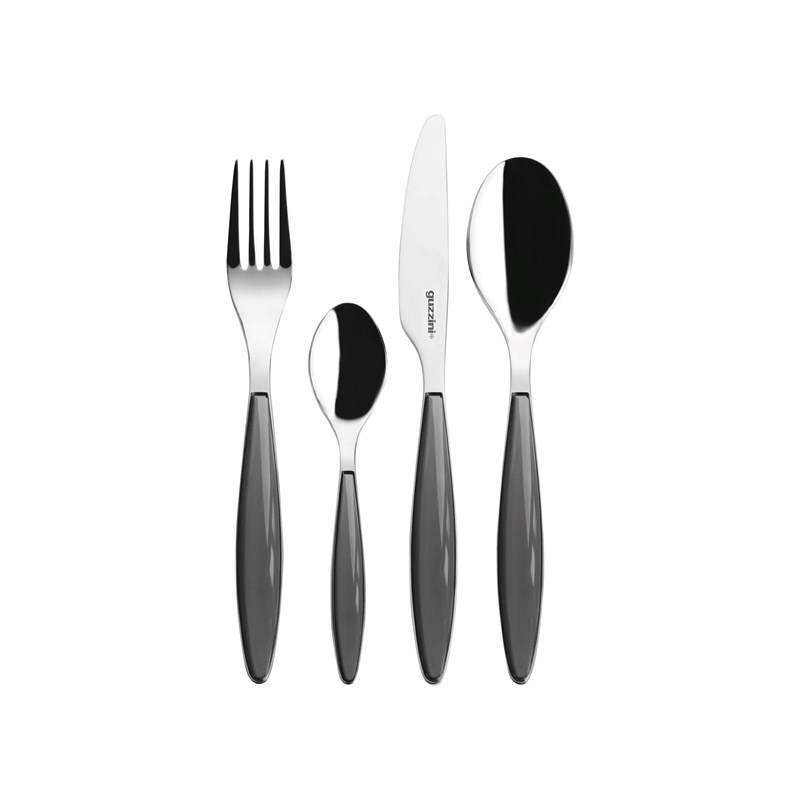 Guzzini - Ménagère 24 pièces en acier inox guzzini