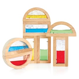 Blocs arc-en-ciel - eau scintillante