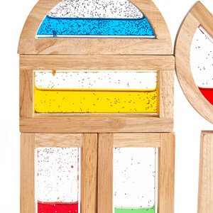 Blocs arc-en-ciel - eau scintillante