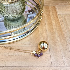 Bola de grossesse gravé bleu