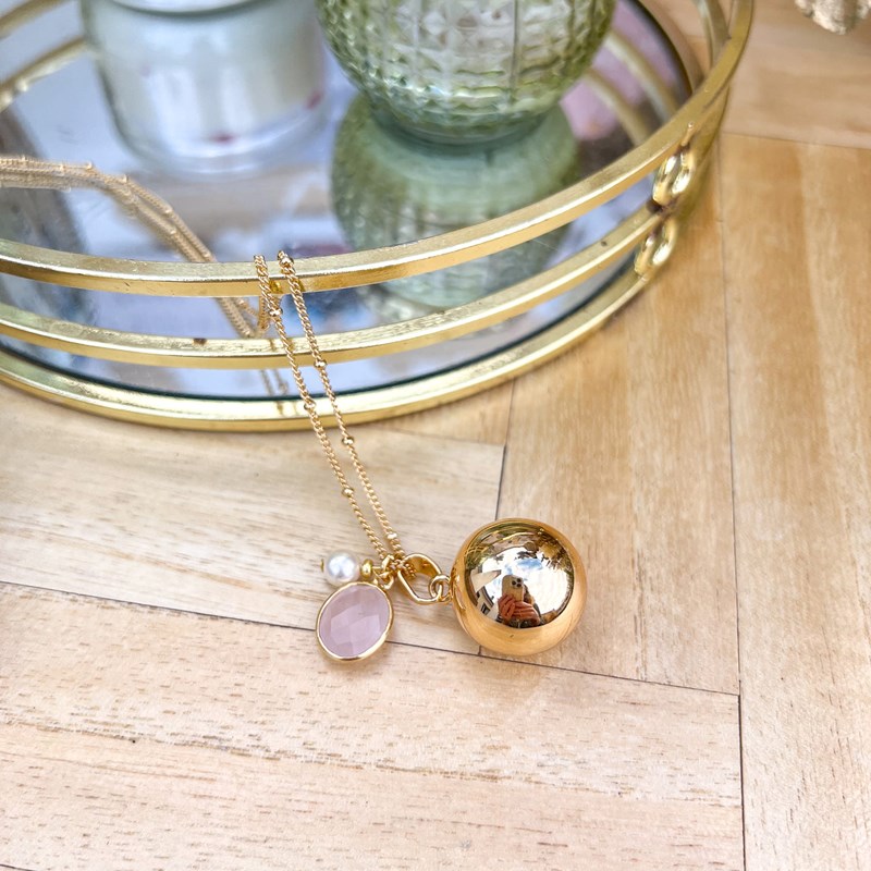 Bola de grossesse or perle et quartz (A Mes Copines) - Couverture