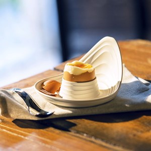 Lot de 2 coquetiers blancs guzzini