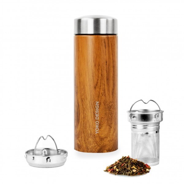Yoko design - Theiere isotherme bois 350 ml