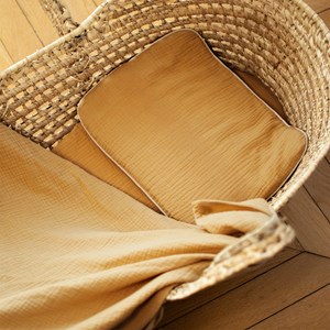 Oreiller plat en gaze de coton jeanne