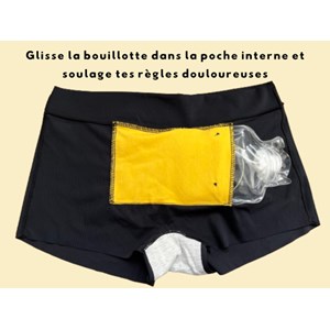 Shorty et bouillotte intégrée l or