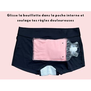 Shorty et bouillotte intégrée l rose