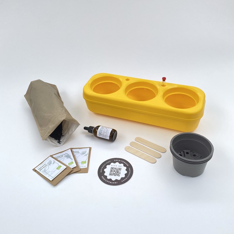 The Urban Permaculture - Kit potager urbain - 3 aromates bio