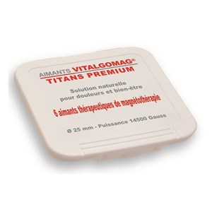 Coffret 6 aimants thérapeutiques 25 mm 1