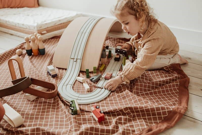 Sac rangement tapis organic grid brun (Play and Go) - Image 2