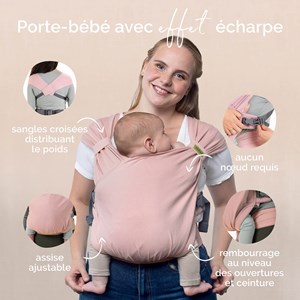 Porte-bébé hybride boba bliss bloom