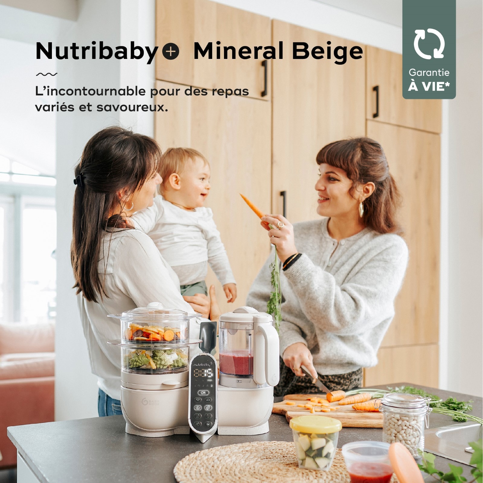 Nutribaby(+) Robot Multifonctions bébé 6 en 1 Mineral de Babymoov