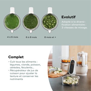 Robot bebe multifonction nutribaby beige Beige