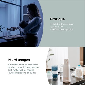 Chauffe-biberon rechargeable moov & feed
