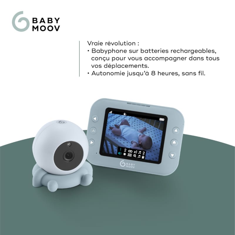 Babyphone vidéo rechargeable yoo roll (Babymoov) - Image 2