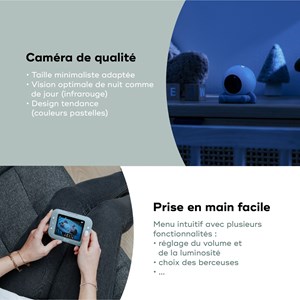 Babyphone vidéo rechargeable yoo roll